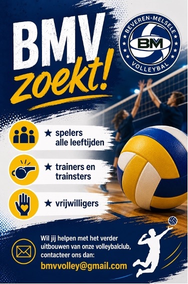 BMV zoekt spelers, trainers en vrijwilligers