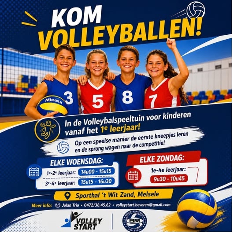 Kom volleyballen bij Volleystart
